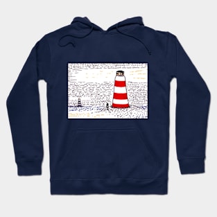 Two Lighthouses Hoodie